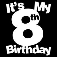 8th Birthday Shirt. Its My 8th Birthday 8 Year Old Birthday TShirt Zip Tote Bag