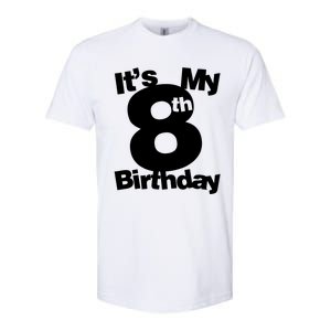 8th Birthday Shirt. Its My 8th Birthday 8 Year Old Birthday TShirt Softstyle CVC T-Shirt