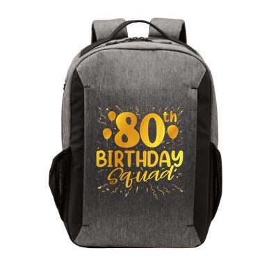 80th Birthday Squad 80 Party Crew Group Friends BDay Vector Backpack