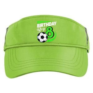 8th Birthday Soccer 8 Years Old Birthday Party Decor Adult Drive Performance Visor