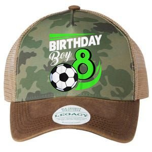 8th Birthday Soccer 8 Years Old Birthday Party Decor Legacy Tie Dye Trucker Hat