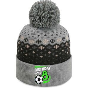 8th Birthday Soccer 8 Years Old Birthday Party Decor The Baniff Cuffed Pom Beanie