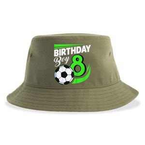 8th Birthday Soccer 8 Years Old Birthday Party Decor Sustainable Bucket Hat