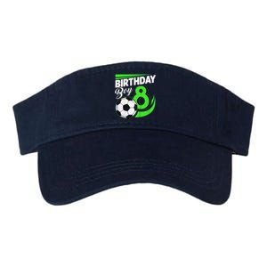 8th Birthday Soccer 8 Years Old Birthday Party Decor Valucap Bio-Washed Visor