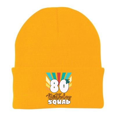 80th Birthday Squad 80 Years Old Knit Cap Winter Beanie