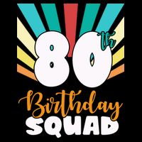80th Birthday Squad 80 Years Old Cooling Performance Crew T-Shirt