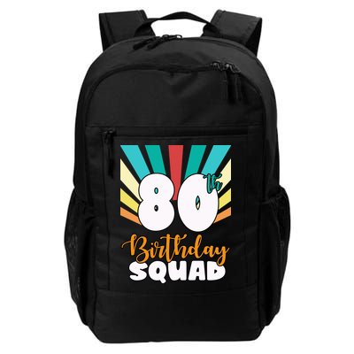 80th Birthday Squad 80 Years Old Backpack