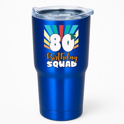 80th Birthday Squad 80 Years Old Tumbler