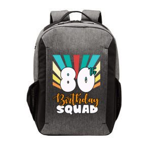 80th Birthday Squad 80 Years Old Vector Backpack