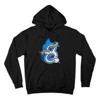 8th Birthday Shark 8 years Old Ocean Shark Bday Tall Hoodie