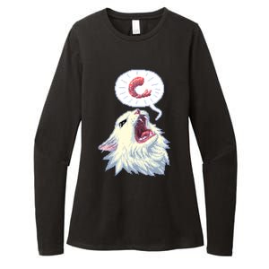 8 Bit Shrimpin Thurston The Cat Womens CVC Long Sleeve Shirt