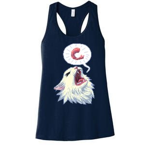 8 Bit Shrimpin Thurston The Cat Women's Racerback Tank