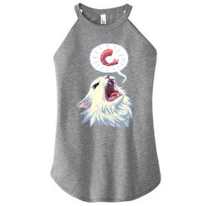 8 Bit Shrimpin Thurston The Cat Women's Perfect Tri Rocker Tank