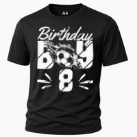 8th birthday soccer fan Cooling Performance Crew T-Shirt