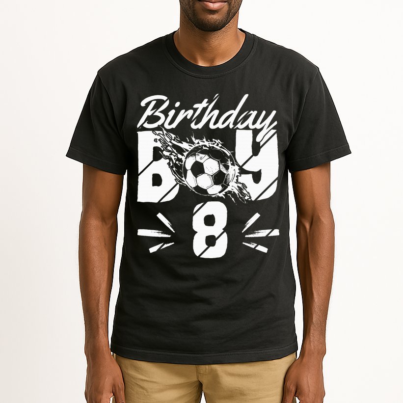 8th birthday soccer fan Tall T-Shirt