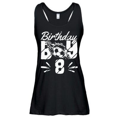 8th birthday soccer fan Ladies Essential Flowy Tank