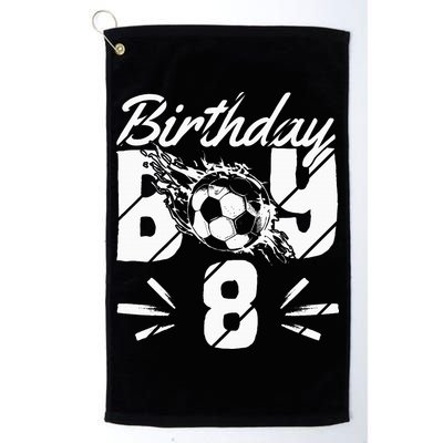 8th birthday soccer fan Golf Towel