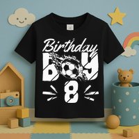 8th birthday soccer fan Toddler T-Shirt