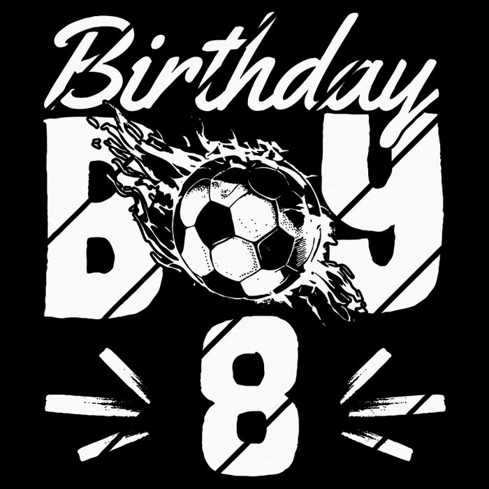 8th birthday soccer fan Women's Crop Top Tee