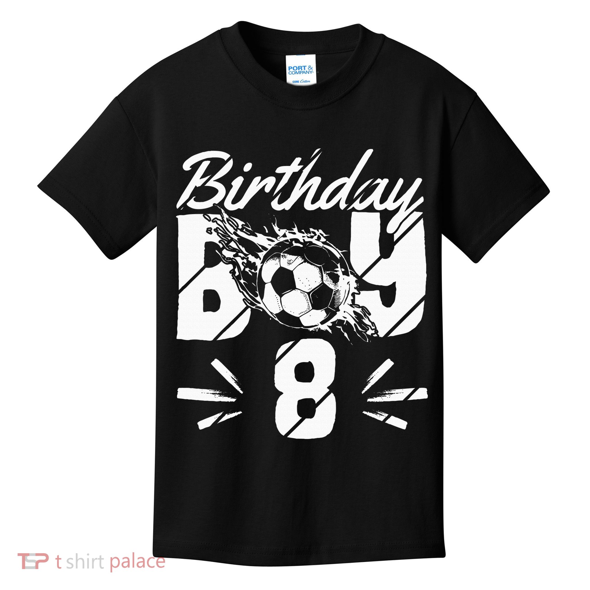 8th birthday soccer fan Kids T-Shirt