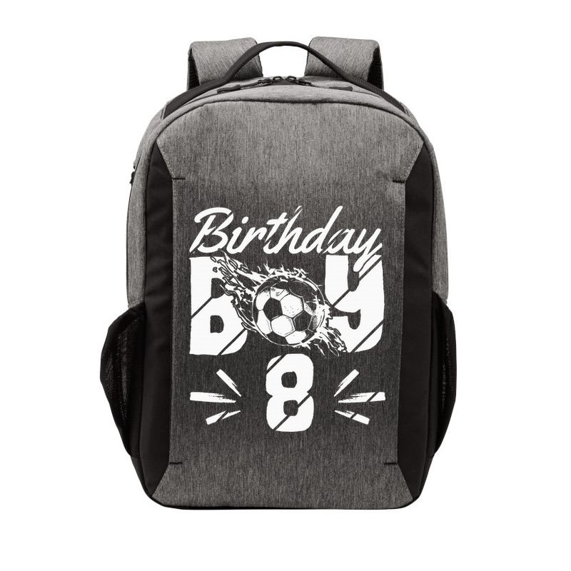 8th birthday soccer fan Vector Backpack