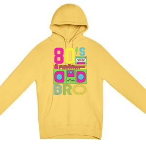 80s Bro Theme Party Retro Music Premium Pullover Hoodie