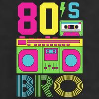 80s Bro Theme Party Retro Music Cool Comfort Performance Bucket Hat