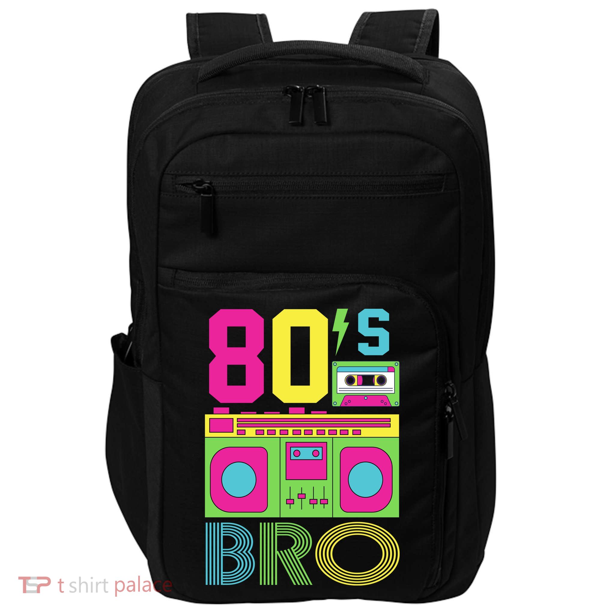80s Bro Theme Party Retro Music Impact Tech Backpack