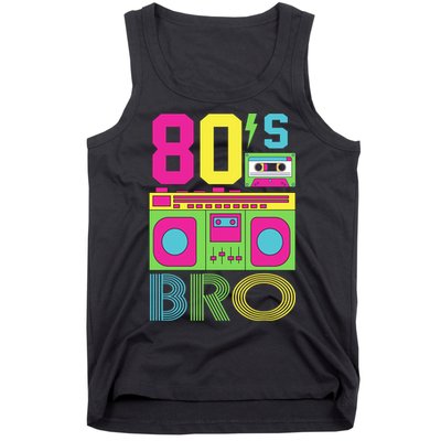 80s Bro Theme Party Retro Music Tank Top