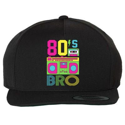 80s Bro Theme Party Retro Music Wool Snapback Cap