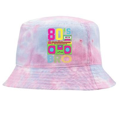 80s Bro Theme Party Retro Music Tie-Dyed Bucket Hat