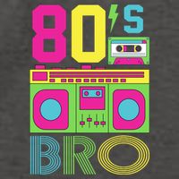 80s Bro Theme Party Retro Music Vector Backpack