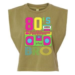 80s Bro Theme Party Retro Music Garment-Dyed Women's Muscle Tee