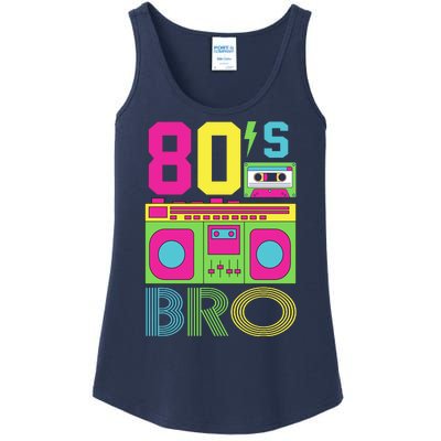 80s Bro Theme Party Retro Music Ladies Essential Tank