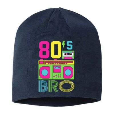 80s Bro Theme Party Retro Music Sustainable Beanie