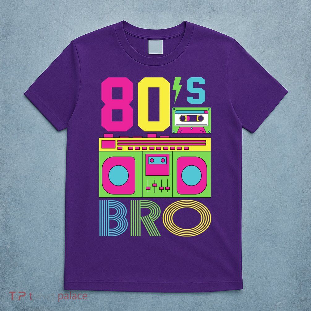 80s Bro Theme Party Retro Music T-Shirt