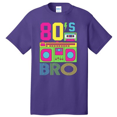 80s Bro Theme Party Retro Music Tall T-Shirt