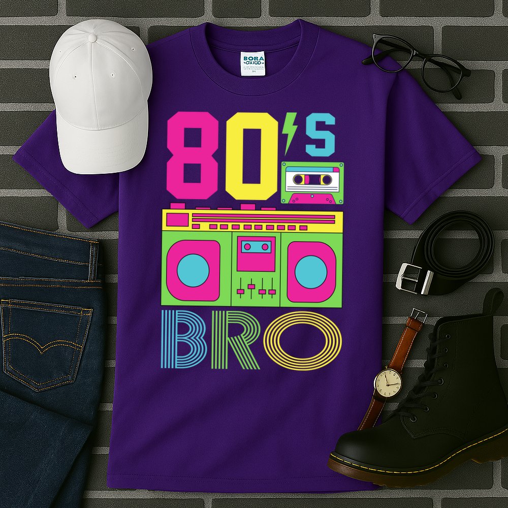 80s Bro Theme Party Retro Music Tall T-Shirt