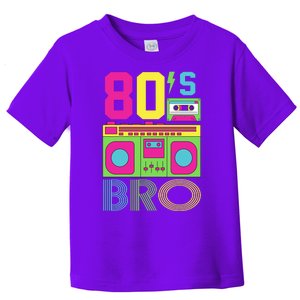 80s Bro Theme Party Retro Music Toddler T-Shirt