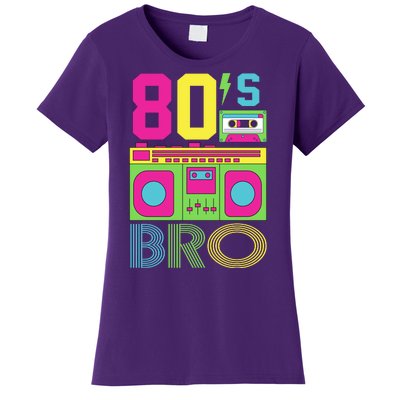 80s Bro Theme Party Retro Music Women's T-Shirt