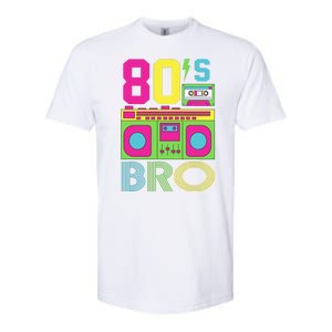 80s Bro Theme Party Retro Music Softstyle CVC T-Shirt