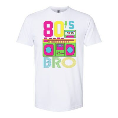 80s Bro Theme Party Retro Music Softstyle® CVC T-Shirt