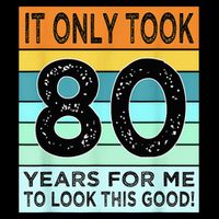 80th Birthday Turning 80 Years Old City Backpack