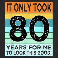 80th Birthday Turning 80 Years Old Adult Drive Performance Visor