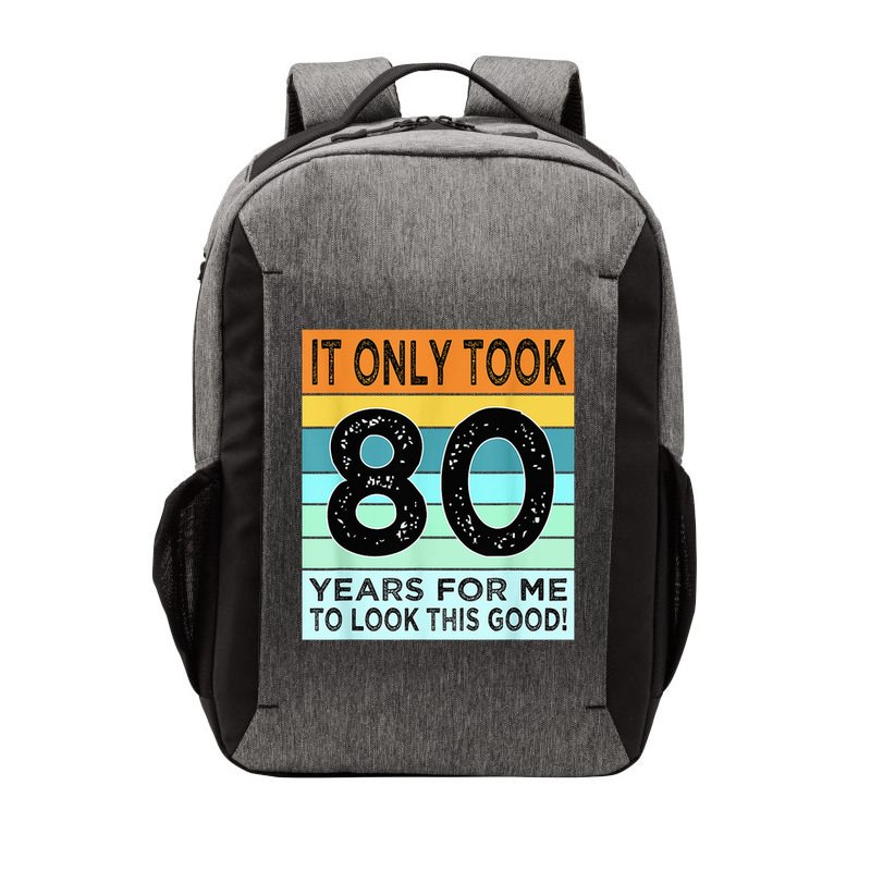 80th Birthday Turning 80 Years Old Vector Backpack