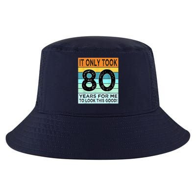 80th Birthday Turning 80 Years Old Cool Comfort Performance Bucket Hat