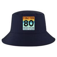 80th Birthday Turning 80 Years Old Cool Comfort Performance Bucket Hat