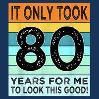 80th Birthday Turning 80 Years Old Cool Comfort Performance Bucket Hat