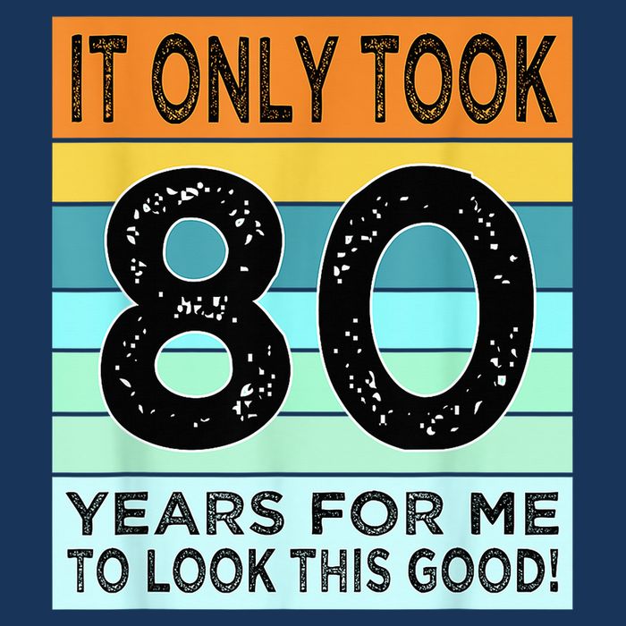 80th Birthday Turning 80 Years Old Cool Comfort Performance Bucket Hat