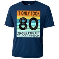 80th Birthday Turning 80 Years Old Cooling Performance Crew T-Shirt